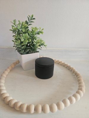 Black Tin Candle