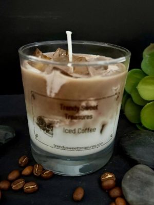 Iced coffee candle