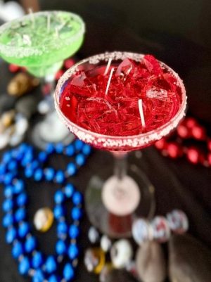 Large strawberry margarita Candle