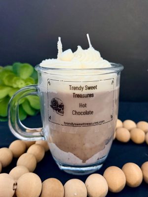 Large hot chocolate candle