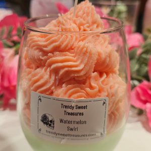Watermelon swirl candle