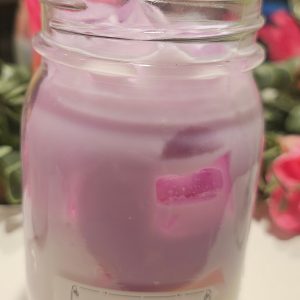 Iced lavender latte candle
