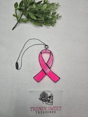 Breast Cancer Ribbon Freshie
