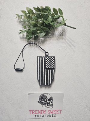Hanging American Flag Freshie