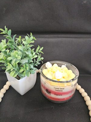 Large Popcorn Candle
