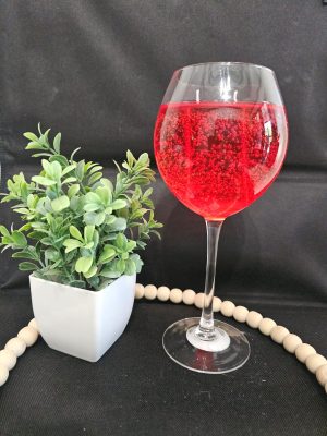 Large Red Merlot Wine Candle