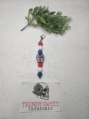 American Flag Sandal Dangle